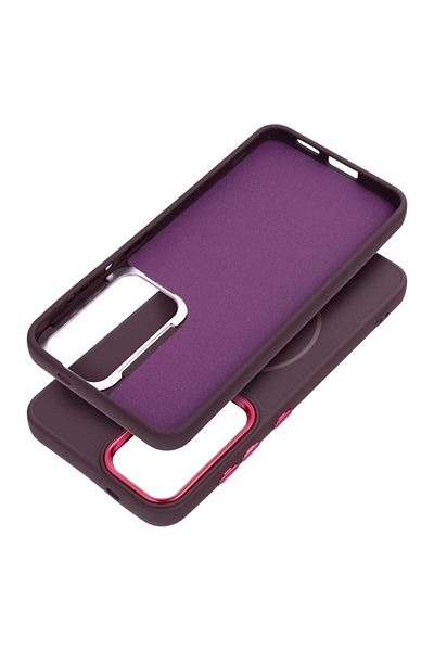 REDz Accessories Husă cu Magsafe pentru Samsung S25, Frame Mag Cover, Mov