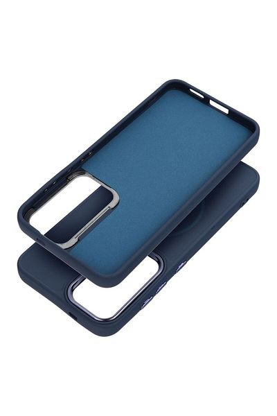REDz Accessories Husă cu Magsafe pentru Samsung S25 Plus, Frame Mag Cover, Albastru marin