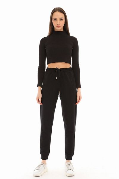 penyebizden Pantaloni de sport negri de damă-negri