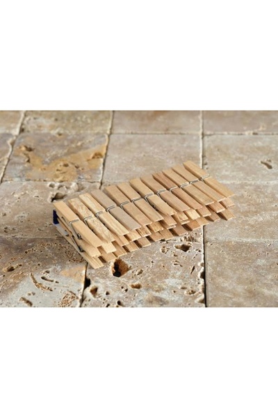 btm home Σετ 24 ξύλινων μανταλακίων για ρούχα, μανταλάκια από μπαμπού