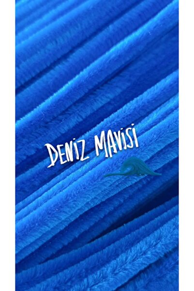 hobidaşım Şönil Koyu Mavi 30 cm 20 li 1 Paket Koyu mavi Renkli Tüylü Tel Pelu...