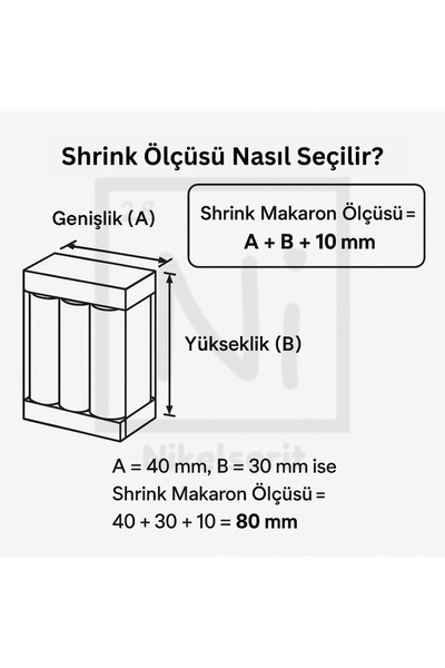 Fusion Tech Shrink Isıyla Daralan Makaron - 130mm Genişlik x 1 Metre Uzunluk - Mavi