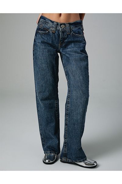 september island Dark Vintage Low Waist Jeans Trousers