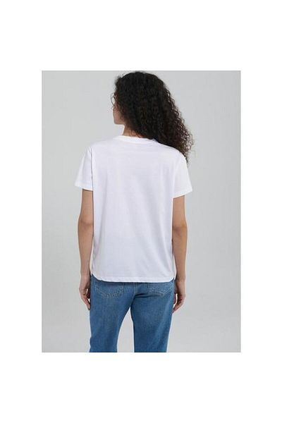 Mavi Γυναικείο μπλουζάκι με στάμπα Λευκό M1612240-620