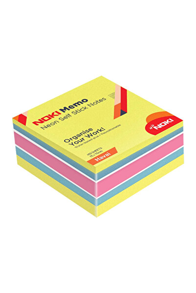 Genel Markalar 75x75 Yapışkanlı Neon Küp Not Kağıdı 450 Sayfa Havai