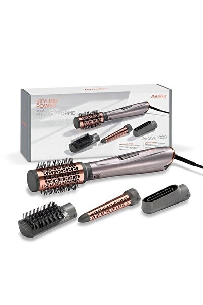 BABYLİSS Air Styler 1000 Hava Üflemeli Saç Şekillendirme Set - 4lü Set - 2 Farklı Isı Ayarı