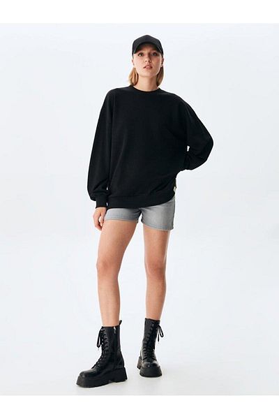 Ltb Дамски суитшърт с щампа на гърба Oversize Secepe