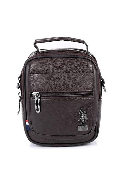 U.S. Polo Assn. Мъжка чанта за куфарче U.S. Polo Assn. 8416, кафява
