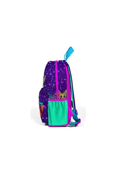 Coral High Rucsac Little Nest, mov, roz, cu model, două compartimente 23532