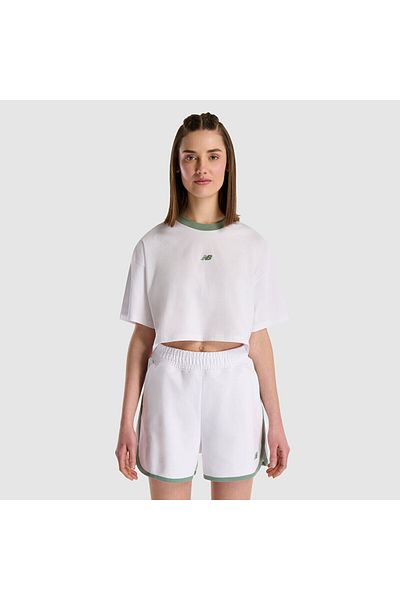 New Balance Tricou alb pentru femei Wnt1515