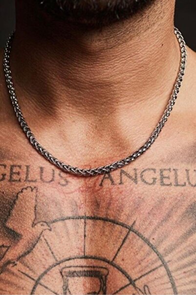 Vavely قلادة سلسلة من الفولاذ المقاوم للصدأ تويست للرجال Mdl78