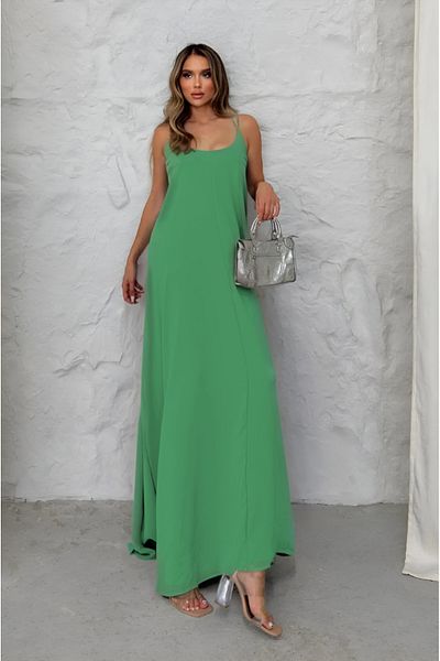 Balenbi Women's Aerobin Fabric Adjustable Strap Long Dress 1099