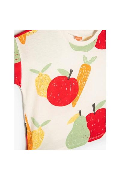 Koton Tricou Imprimat Fructe mânecă scurtă Decolteu Crew Bumbac
