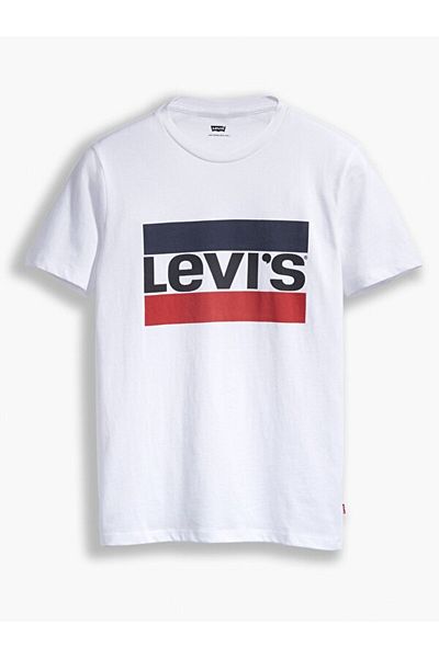 Levi's Ανδρικό αθλητικό λογότυπο λευκό μπλουζάκι 39636-0043