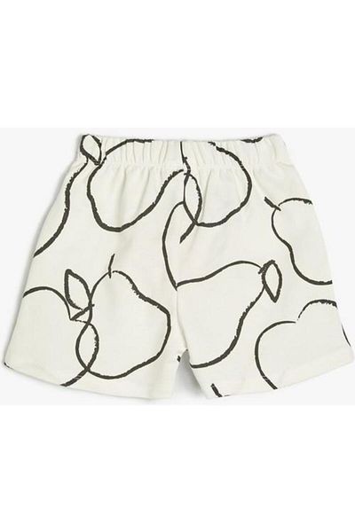 Koton Shorts Tie Waist Elastic Print Detailed Cotton