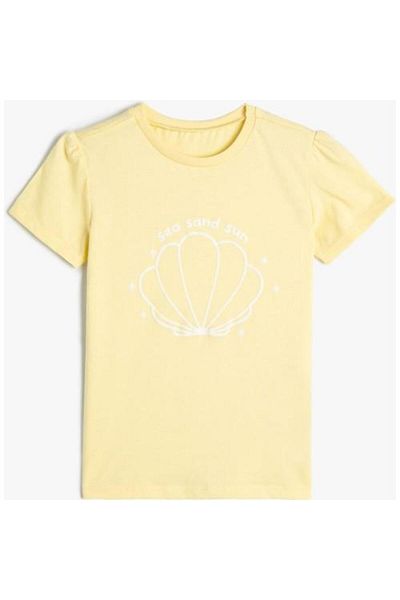 Koton T-Shirt Short Sleeve Crew Neck Printed Cotton