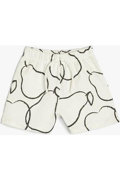 Koton Shorts Tie Waist Elastic Print Detailed Cotton
