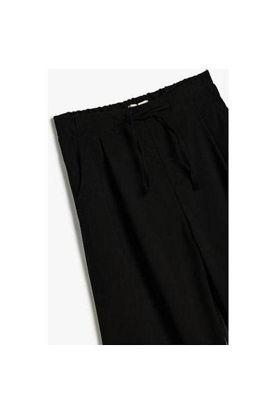 Koton Elastic Waist Wide Leg Trousers