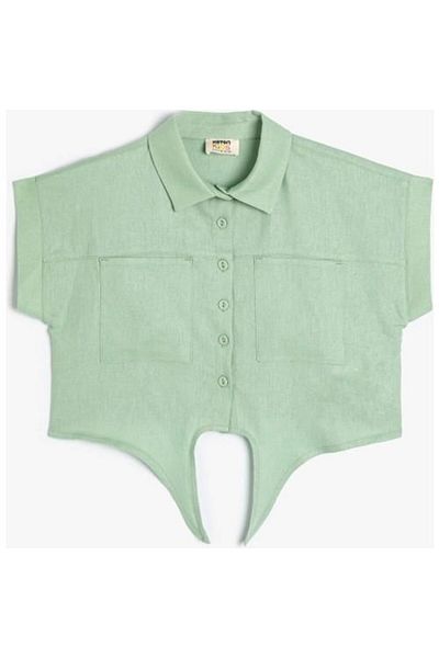 Koton Cămașă verde pentru fetiță - 4skg60017aw