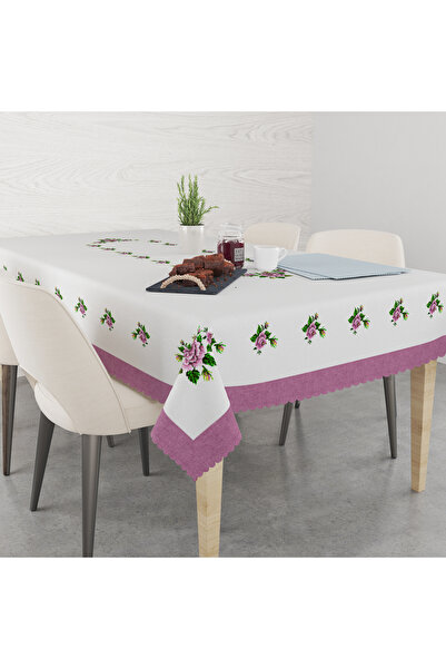 yok yok evim eve dair her şey KANAVICE مفرش طاولة بدون قلق بتأثير الكتان المزخرف