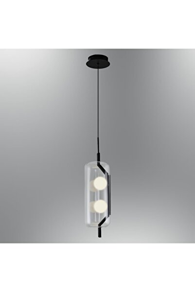 Özcan Aydınlatma Özcan Aydınlatma 3436-1A-19 Ponni Tekli Sarkıt Siyah