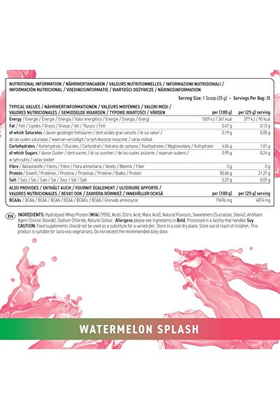 applied nutrition Clear Whey Isolate - Whey Protein Isolate, Watermelon, 875g - 35 Servings