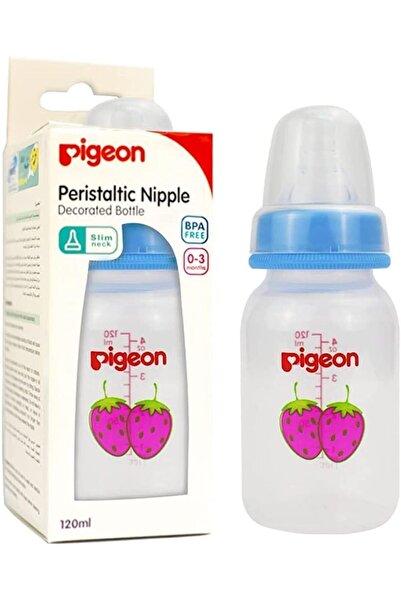 Pigeon Decorated Bottle 120ml Pa00417(FRUIT) --- بيجون رضاعه مزينه 120مل