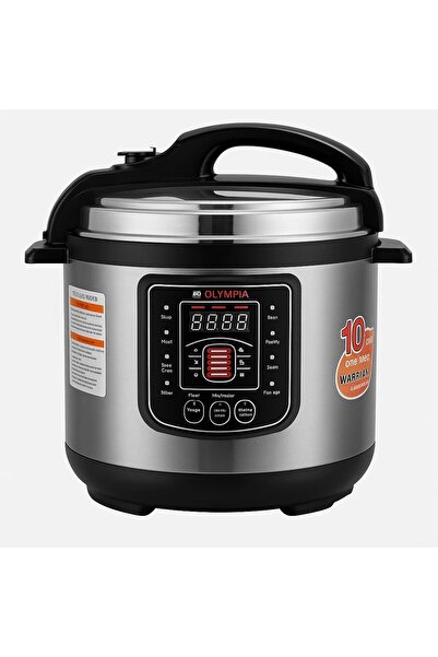 Olympia Electric Pressure Cooker 6l – 1000–1200w Digital Multi-function Cooker