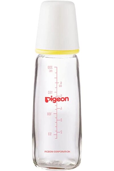 Pigeon K6 Nursing Glass Bottle 200ml Pa (02912) --- بيجون رضاعه زجاج 200مل 291