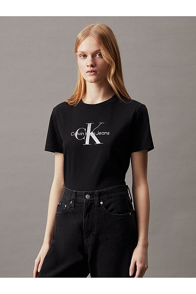 Calvin Klein Women's Diffused Monologo T-Shirt