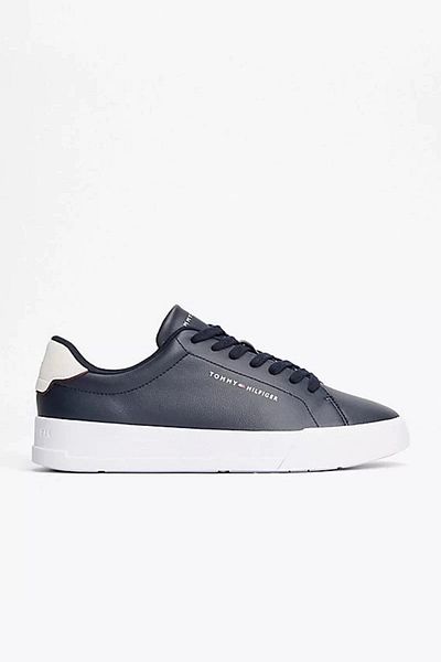 Tommy Hilfiger Pánské tenisky Navy Blue Pebble Grain Court