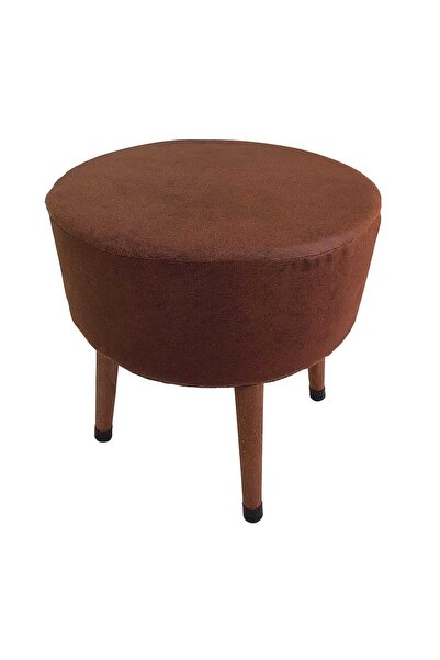 ustaagac Kahve Puf Koltuk Bench Tabure – Dekoratif Ahşap Ayaklı | Doğal & Modern Stil