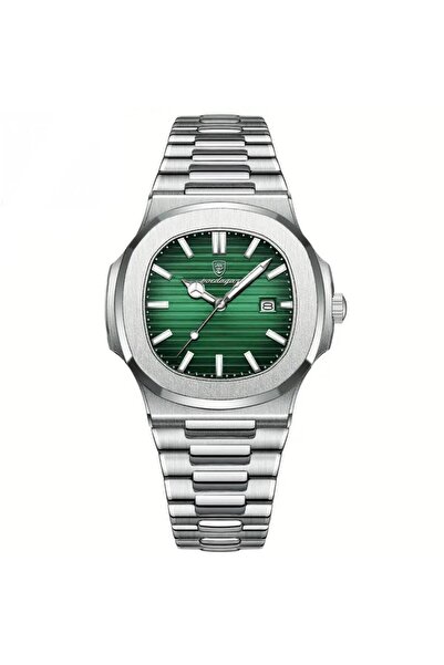 GMRK Store Poedagar Luxury Stylish Fashion Stainless Steel Original Men's Old Money Watch, Eşref Dream Watch, Single Green