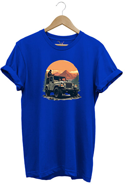 onsrawear Μπλουζάκι Outdoor Offroad 4x4 με στάμπα αυτοκινήτου, σκηνικό βουνό ...