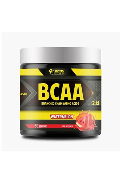 Body Builder 5000 Mg Of Bcaa - Watermelon Flavour 180g, 30 Servings, Quick Recovery, Enhance Muscle Protein