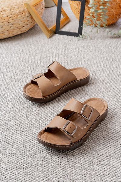 Slipcat Daily Comfortable Anatomical Soft Sole Stylish Buckle Men's Outdoor Slippers
