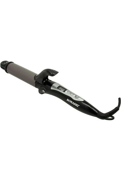 sonashi 2-in-1 Hair Curler And Straightener with Ceramic Coated Barrel LED Display