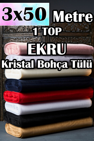 Dantelux Многофункционален кристален тюл (тюл за опаковане) 3x50 метра (1 рол...