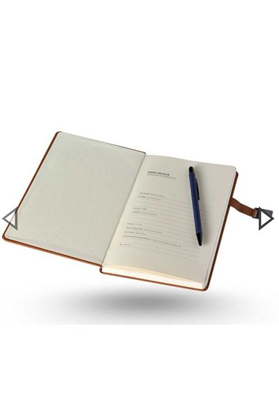 Copyder Undated 5 Pieces 5 Colors Thermo Leather Hard Cover 14X21Cm Notebook