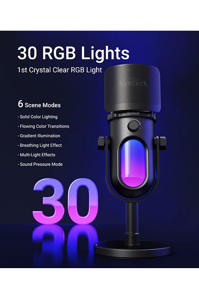 SYNTECH | GrowMic（RGB USB Condenser Microphone）