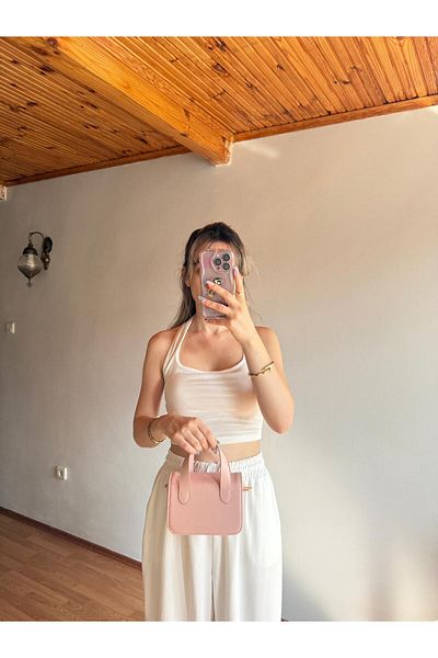 emelimin Nina Model Pink Women's Hand and Shoulder Bag