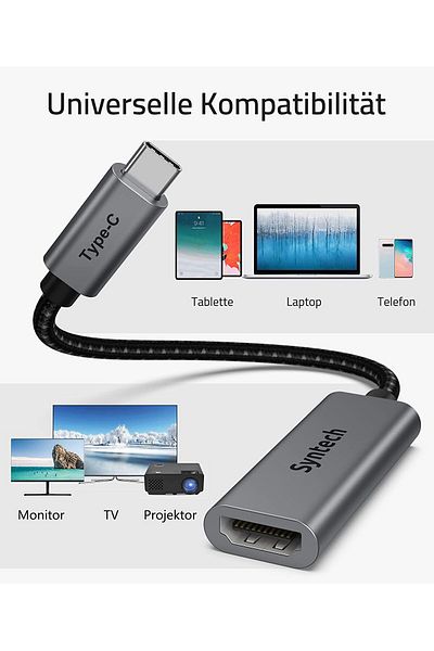 SYNTECH | USB C 2.0 Female to USB Male Adapter Transfer Speed Up to 480 Mbps