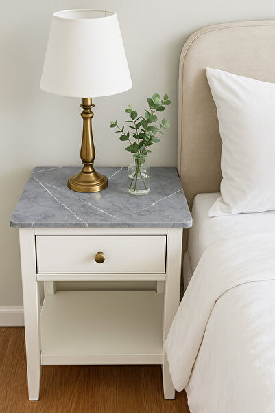 Technojet Kendinden yapışkanlı Mermer Desen Folyo Mutfak Banyo Tezgah Duvar Masa Kaplama 60cmX100cm