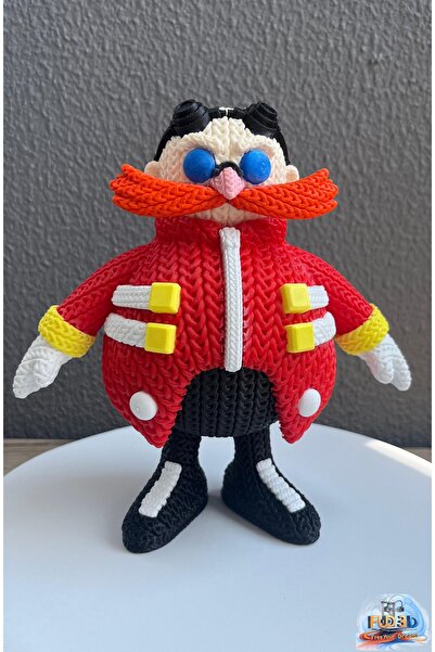 Fud3D تمثال سونيك د. روبوتنيك إيجمان بمظهر محبوك 18 سم (الإصدار 2) - قطعة للجمع