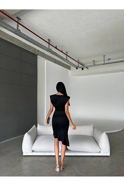 MADAMNİZ Βραδινό Φόρεμα - Βραδινό Φόρεμα, Φλουντένιο από τους ώμους