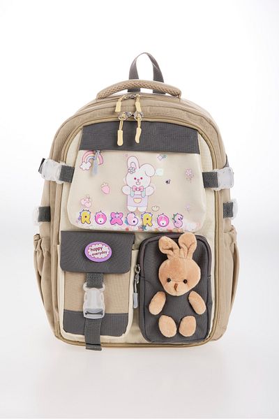 Roxbros Korean Style Rabbit Child Figured 180 °   Full Opening Primary School Backpack Girl's School Bag