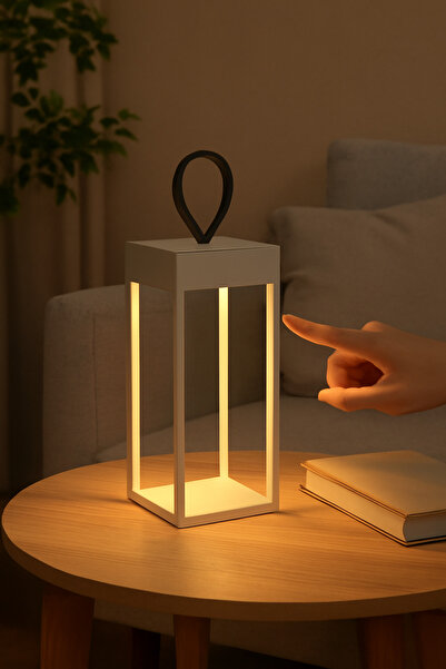 RAFEED 4W LED Comfort Life Dimmable Table Lamp 3000K, USB C Rechargeable,White