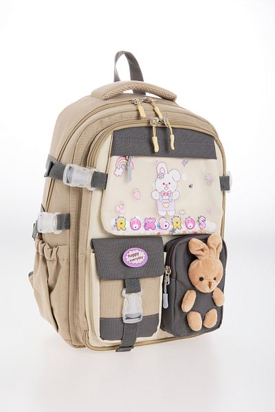 Roxbros Korean Style Rabbit Child Figured 180 °   Full Opening Primary School Backpack Girl's School Bag
