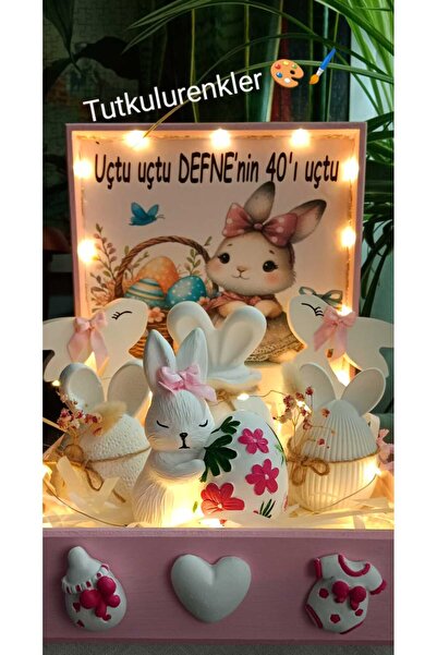 tutkulu renkler35 40 Kırk Uçurma Sepeti/Baby shower /Bebek Hediyelik /teyze S...