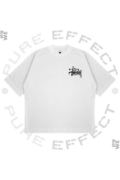TRAGEDY Tricou unisex oversize Stussy Melted Printed Boxy Fit din țesătură groasă